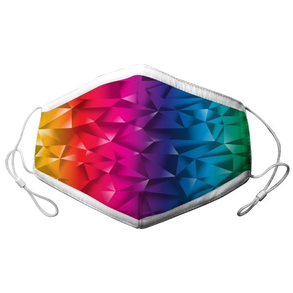 YOUTH ADJUSTABLE RAINBOW GRADIANT FACE MASK