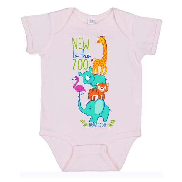NEW TO ZOO ONESIE PINK